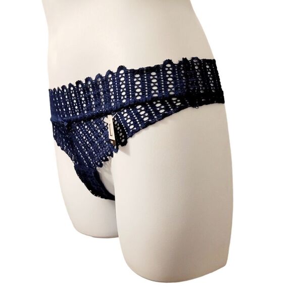 Brand New Sexy Navy Blue with Pink Panties underwear Size: Large - Picture 3 of 4